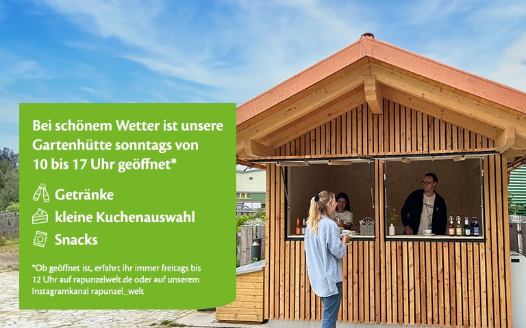 Gartenhütte der Rapunzel Welt